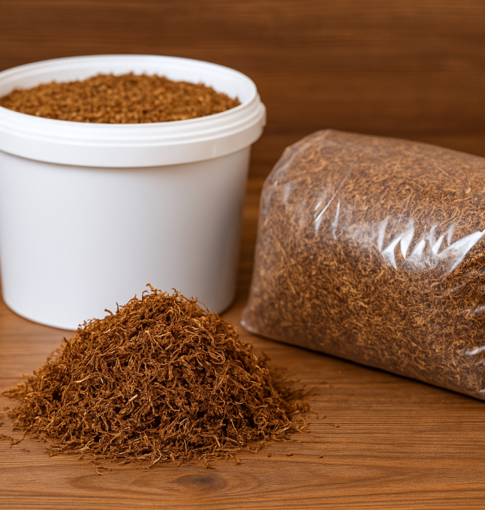 Tutun firicel premium la pungă de 1 kg și găleată, proaspăt și de calitate